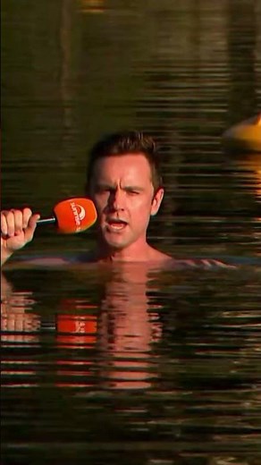 Reporter Goes for a Swim Live On Air