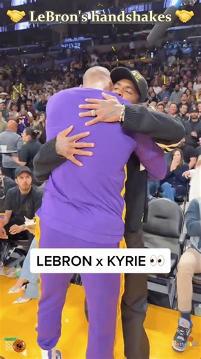 LeBron's handshakes. #NBA #basketball #LeBronJames#lebron #kyrie