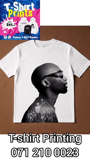 Custom T-shirts Available, Come get yours today. DM/Call us @ 071 210 0023 for orders #tshirtprinting #customtshirt #pretoria #printing #design #rikyrick #makhado