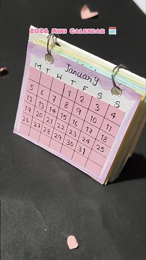 Mini Desk Calendar 2026 🗓️
