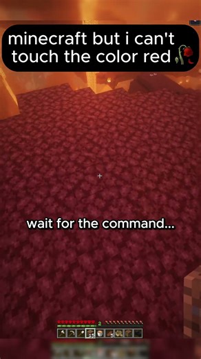 I tried not to touch RED in the Nether...💀