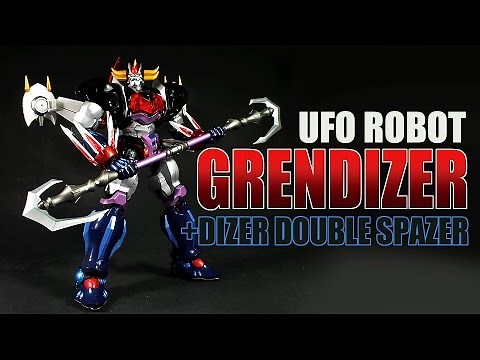 Artstorm Fewture EX Gokin UFO Robot Grendizer plus Dizer Double Spazer diecast robot figure review