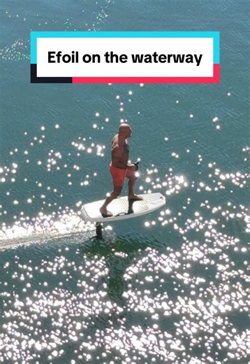 Efoil on the waterway | Hydrofoil Surfboard