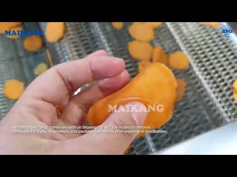 A look at how products move through the air-drying stage. #AirDryingMachine #foodprocessingmachine