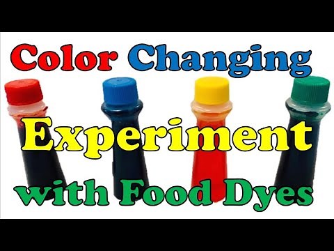 Color Changing Chemistry Experiment with Food Dyes