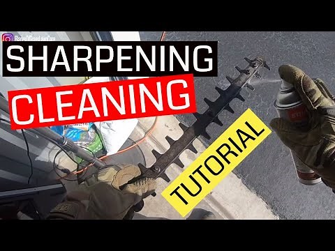 How to Sharpen Hedge Trimmers the pro way