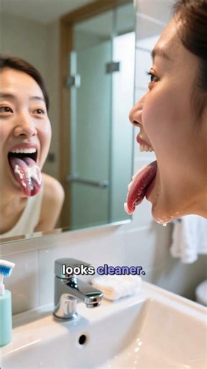 Copper Tongue Scraper Benefits 👅⚠️ Morning Oral Care! #health #shorts