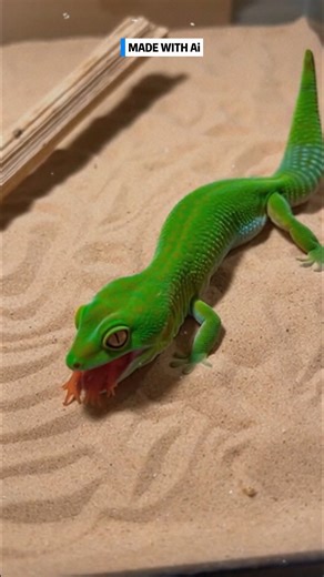 A gecko interacts with a toxic newt, triggering a specialized internal response and total specimen neutralization. #Gecko #ToxicNewt #BiologicalShift #Neutralized ⚙️ AI-generated dramatization — No real insects or creatures are involved in these visuals. | Insects Zone