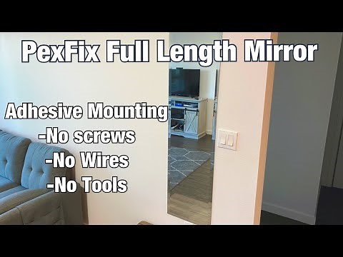 PexFix Full Length Frameless Mirror (Adhesive Mounting)