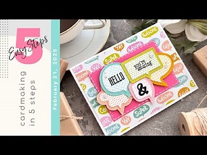 CARDMAKING IN 5 EASY STEPS | Spellbinders Just Sayin' Collection by Kelly Bangs | 011