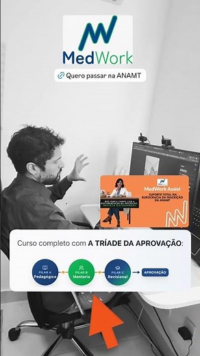 A tríade da Aprovação na ANAMT: Pedagógico, MENTORIA, Revisional #anamt #medwork