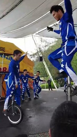 Acrobatics Bicycle With One Wheel | Unicycle