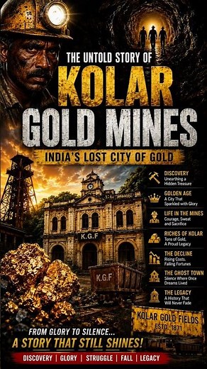 The Untold Story of Kolar Gold Mines | India's Lost City of Gold | KGF Real History Documentary