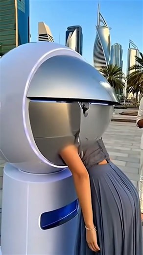 Fan Shape Ai Salon Hair Cutting Robotic Machine Perfect Hair Cut #shortvideo #youtubeshorts #shorts