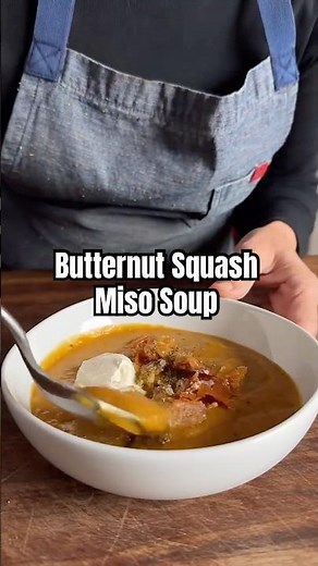 Miso Butternut Squash Soup #recipe #bonenroth