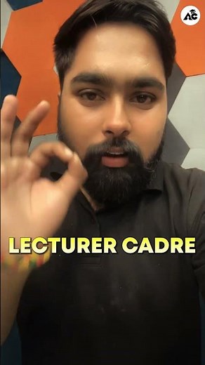 Special Lecturer Cadre Maths Class !!