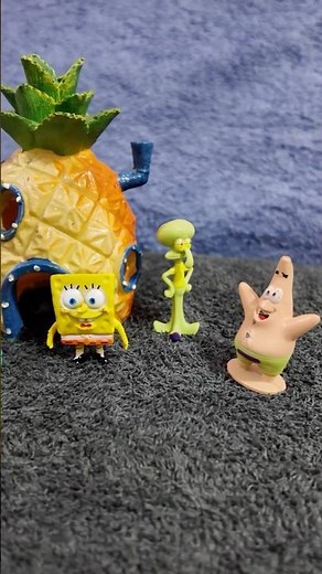 SpongeBob SquarePants Setup In A Fish Tank