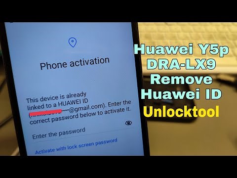 Huawei Y5p (DRA-LX9), Remove Huawei ID, Bypass FRP. TestPoint Unlocktool.