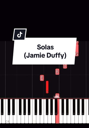 Solas by Jamie Duffy #easypiano #pianotutorial #piano #solas #jamieduffy #fyp