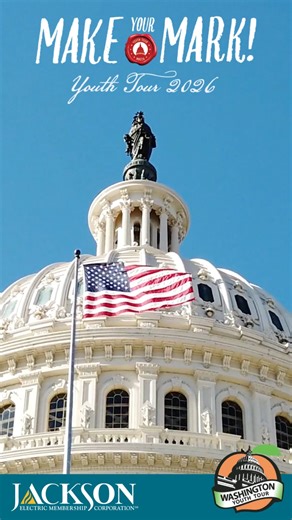 Jackson EMC on Instagram: "Jackson EMC Opens Applications for Washington Youth Tour 🍑 💡 In 1776, a group of bold leaders signed their names to the Declaration of Independence, leaving a mark that shaped the course of our nation. The Washington Youth Tour continues the tradition of impact. Each summer, Jackson EMC sends four local student delegates to Washington, D.C. to grow as leaders, discover the power of their voice and build connections that last far beyond the trip. Washington Youth Tour