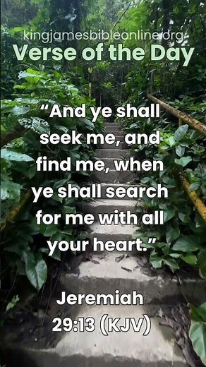 Jeremiah 29:13 (KJV) - Most Inspiring Bible Verse Revealed!