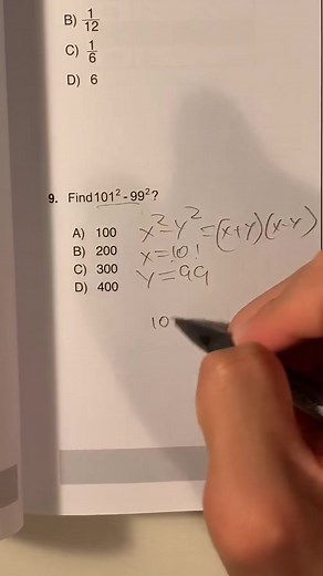 10K views · 180 reactions | Using the difference of squares. #sat #psat #math #act #testprep #tiktokmath #1600 #yourbummymathtutor | Math Hack | Facebook