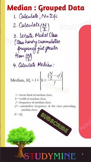 Class 10 | Statistics | Median | UnGrouped Data | Grouped Data