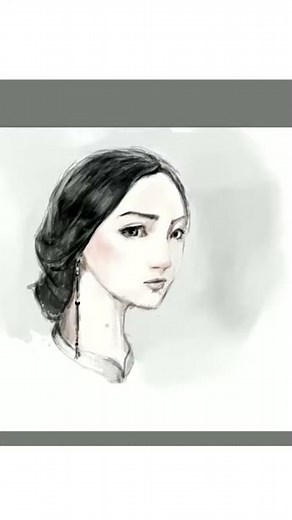 how to draw portrait in krita 30 minutes use wacom bamboo