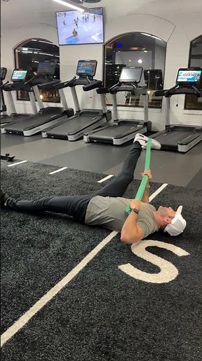 Band Assisted Medial Hamstring Stretch