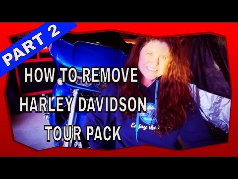HOW TO REMOVE 2018 HARLEY DAVIDSON TOUR PACK & ANTENA RELOCATION KIT INSTALL PART 2