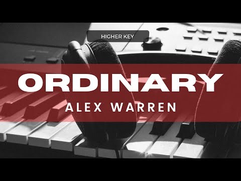 Ordinary - Alex Warren (Acoustic Karaoke) Higher Key