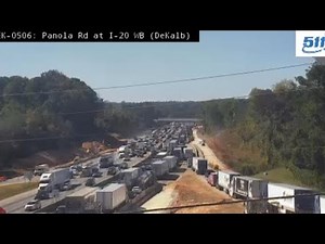 Crash shuts down I-20 W in DeKalb County | Live traffic cam