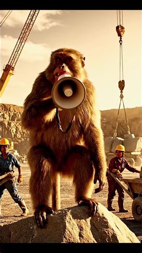 Wait for end 🤣 |Bander Bna Supervisor 💥| Funny shorts| #shorts #monkey #ai