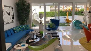 In Palm Springs, the mecca of mid-century, we visit the Canyon View Estates home of Carlos Cardoza !!! ... #NOFEAROFCOLOR !!! | Charles Phoenix