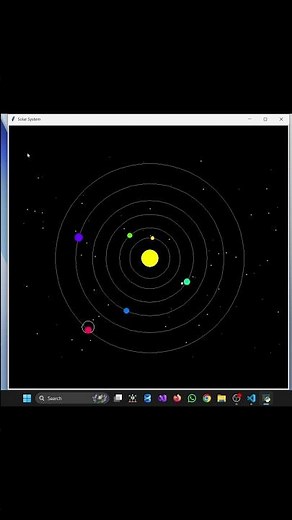 Solar System | #python | #turtlegraphics