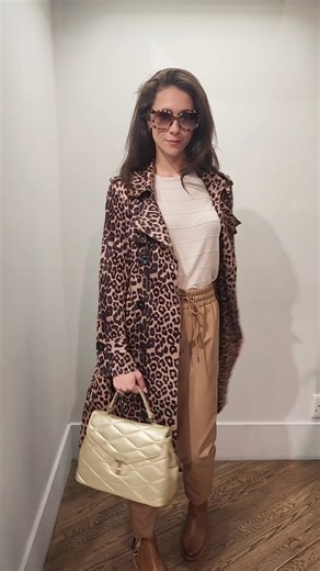 Get ready to turn heads with Cara Greenbaum and step into style with our ultimate leopard print trench Shop in-store or online now at www.queenspark.com | Queenspark