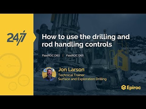 How to use drilling and rod handling controls | FlexiROC D60 | FlexiROC D65
