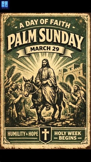 Palm Sunday 🌿 | A Day of Faith, Humility & Hope✝️ #PalmSunday #HolyWeek #Jesus #Shorts #Christianity