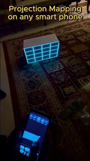 Projection Mapping with any smartphone #projectionmapping #surfabeam #videomapping