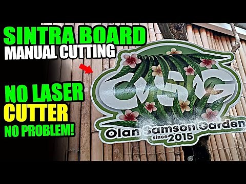 How to manual cut sintra board in any shape (MATERIALS USE CHECK VIDEO DESCRIPTION).