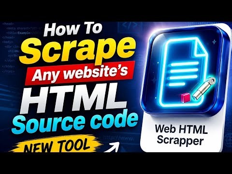How To Scrape Any Website's HTML Source Code | Free HTML Scraper Tool 🔥 ‪@AkshVerma‬ ‪@TechnologyGyan‬