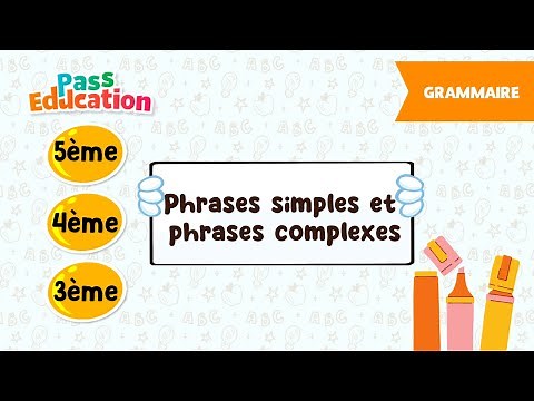 Phrases simples et phrases complexes - 5ème, 4ème, 3ème - Cours, Exercices, Evaluations