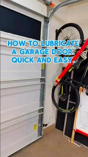 Quick and easy garage door lubrication #diy #homeowner #maintenance #simple #garage