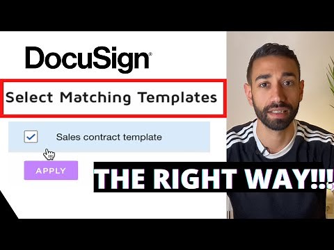 DocuSign Template Matching: How to Get The Right Template To Match