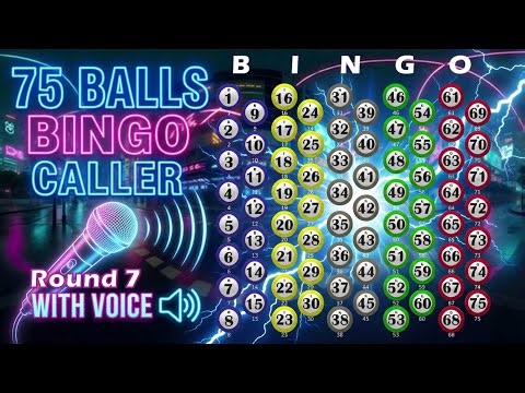 75 Ball Bingo Caller with Voice - Play Bingo at Home! ROUND 7