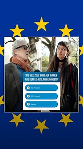 5.6K views |  Wir haben euer EU-Wissen gecheckt!  Und wollen wissen: Wie viel Zoll wird fällig, wenn man beispielsweise Kleidung, Elektrogeräte oder Autos innerhalb der EU kaufen will? 樂  Die Antwort kennt Europaminister Eric Beißwenger. #Bayern #Bavaria #FreistaatBayern #EU #Quiz #WissensCheck #Europa #Zoll #Kaufen #Reisen | Bayern.de | Facebook