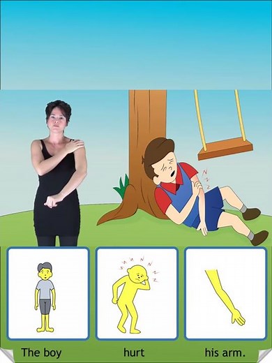 Speech therapy app to learn how to build sentences