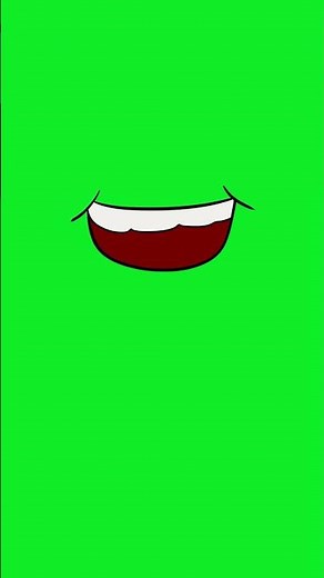 green screen moving mouth for animation I greenscreen I mouth I cartoon background free copyright