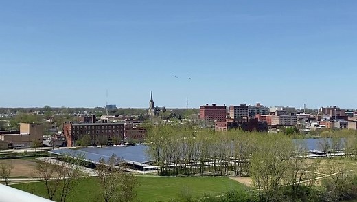 4.6K views · 63 reactions | The Ohio Air National Guard’s 180th Fighter Wing flying over downtown Toledo  It’s a part of an initiative to salute the HEROES at the forefront in the fight against COVID-19. Did you see them today? Drop your pictures and videos in the comment section | WTOL 11 | Facebook