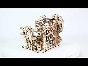 Rokrgeek Marble Climber Fortress Wooden Marble Run 3D Puzzle